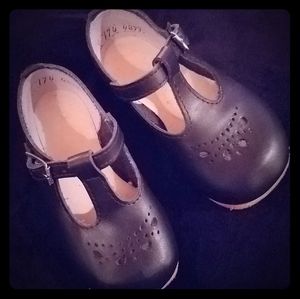 Kepner Scott Navy Sharon T-Strap Leather Shoe